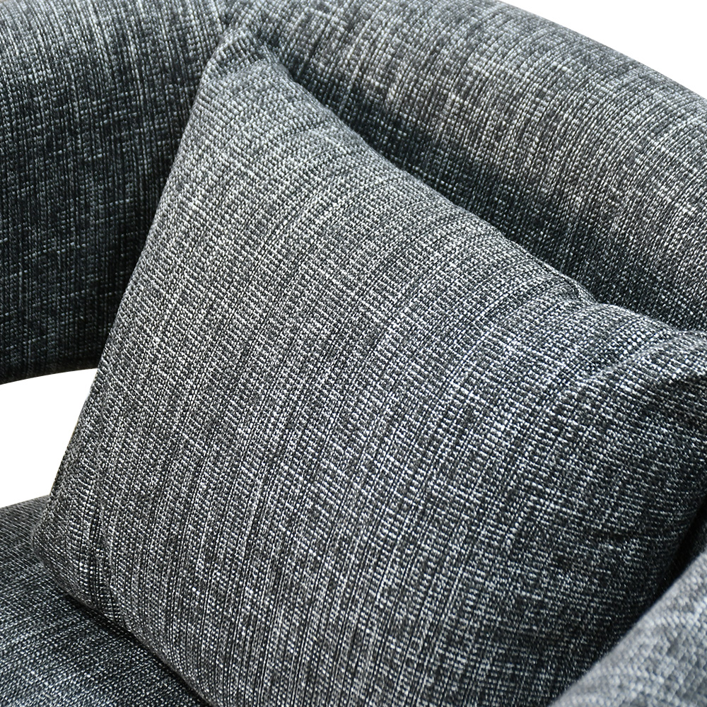 كرسي مفرد فخم قماش بهيكل خشبي مودرن