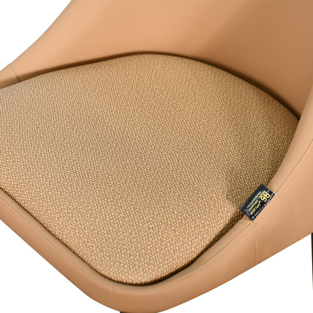 كرسي مفرد مودرن جلد مع أرجل معدنية