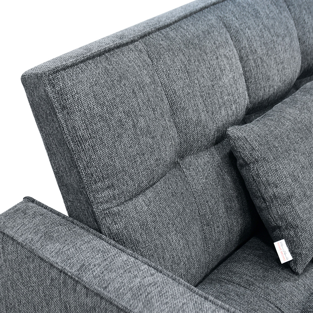 كنبة زاوية رمادي غامق