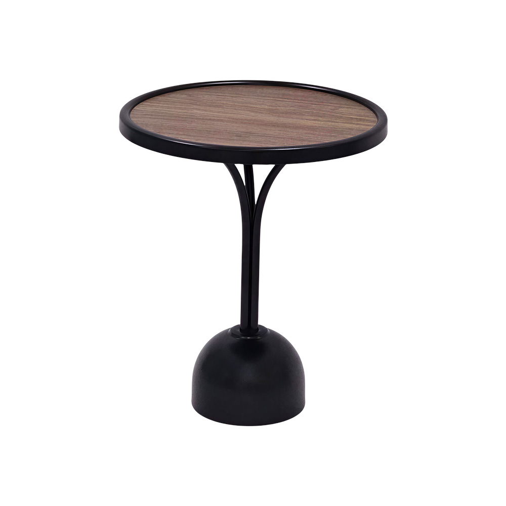 طاولة خدمة مفردة خشب بهيكل معدني