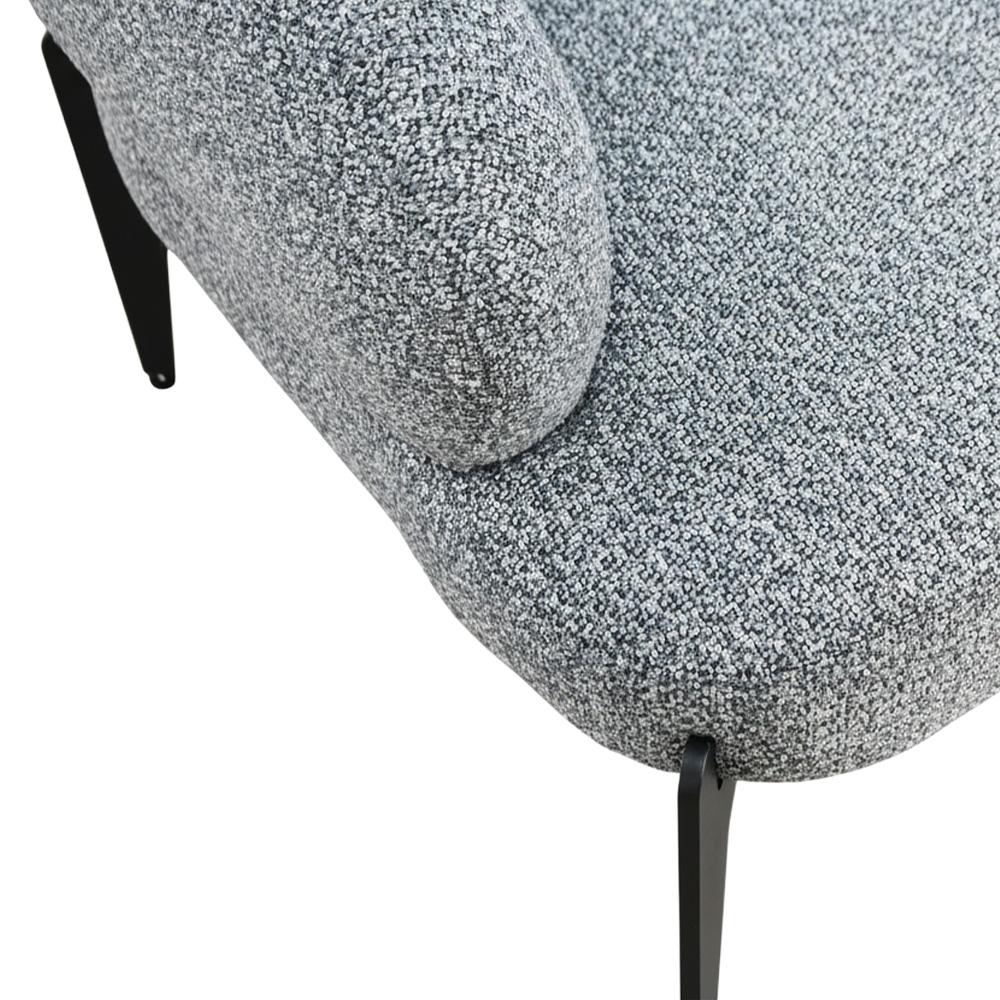 كرسي مفرد فخم قماش بوكليه