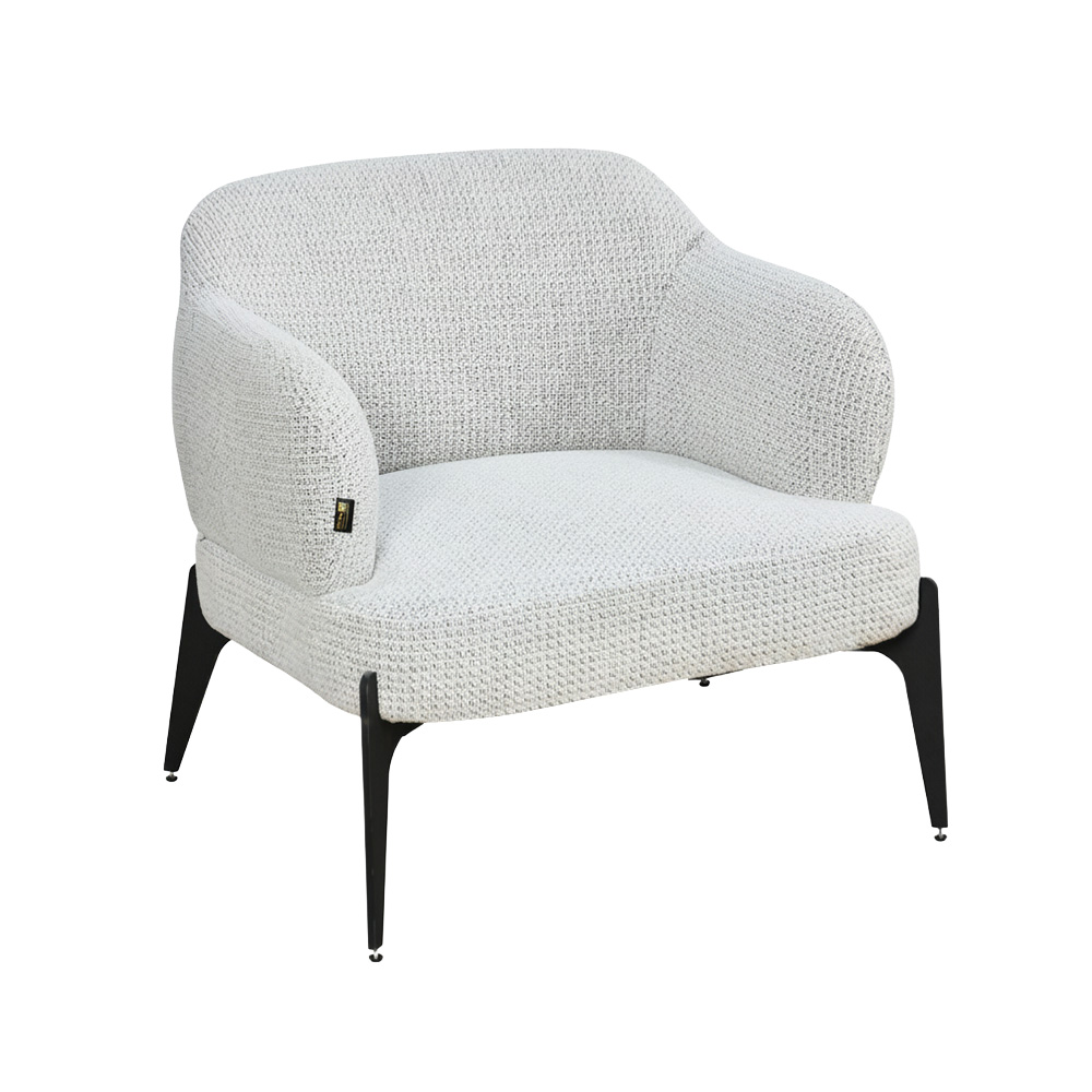 كرسي مفرد فخم قماش بوكليه