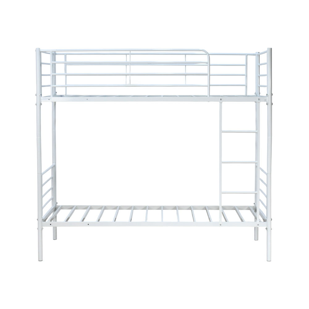 هيكل سرير دورين معدني أبيض