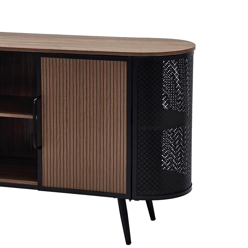 دولاب بوفيه خشبي بتصميم عصري