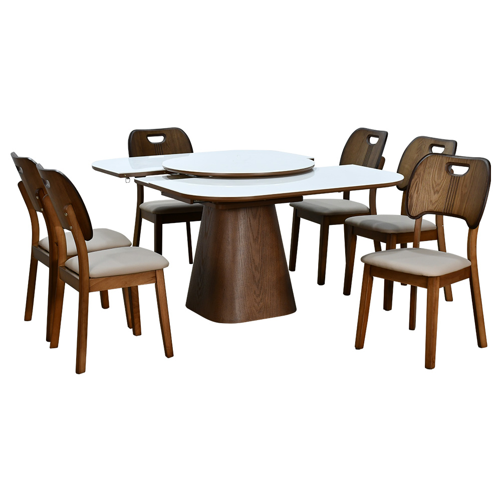 طاولة طعام رخام دوارة