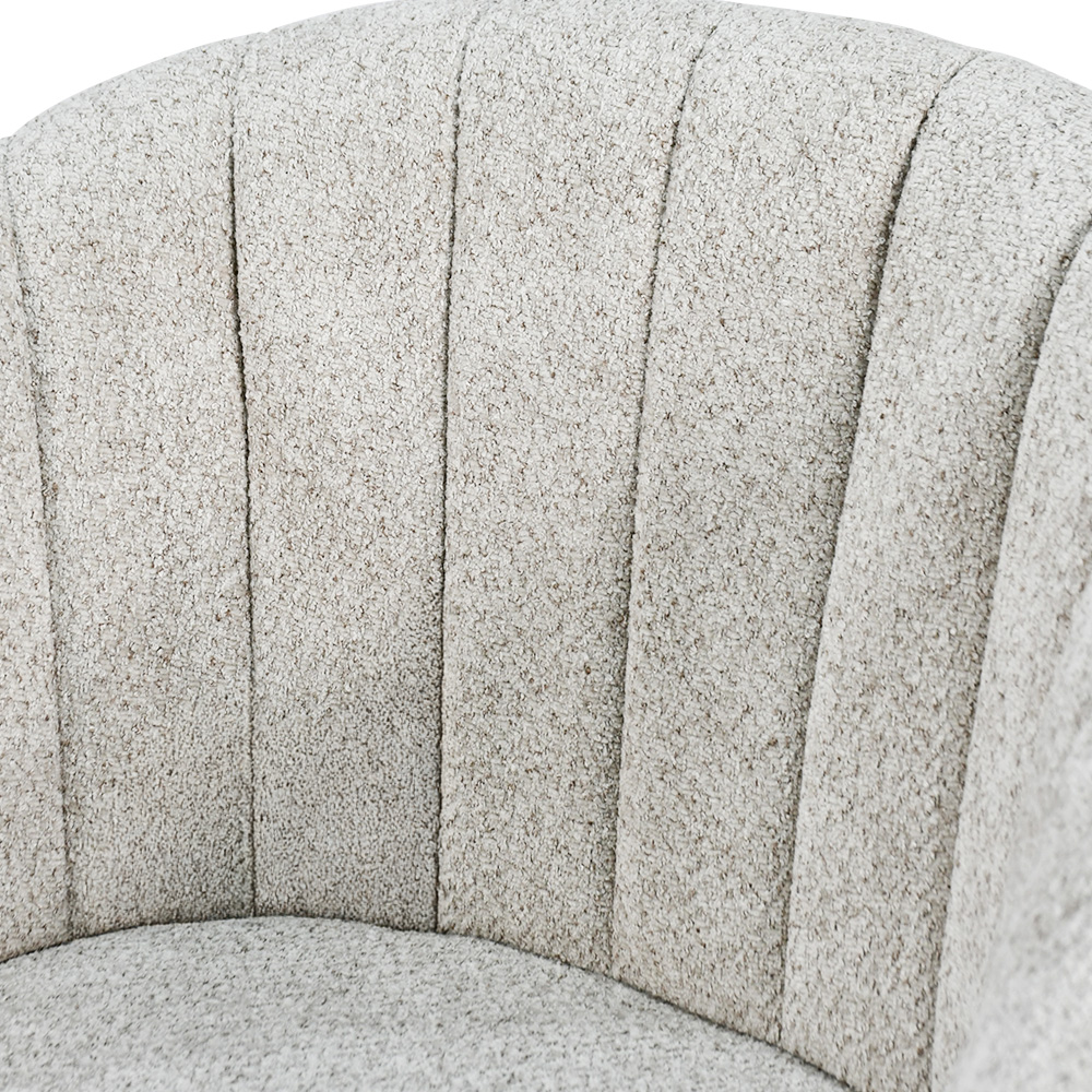 كرسي بار عصري قماش بقاعدة معدنية بيج - تصميم عصري