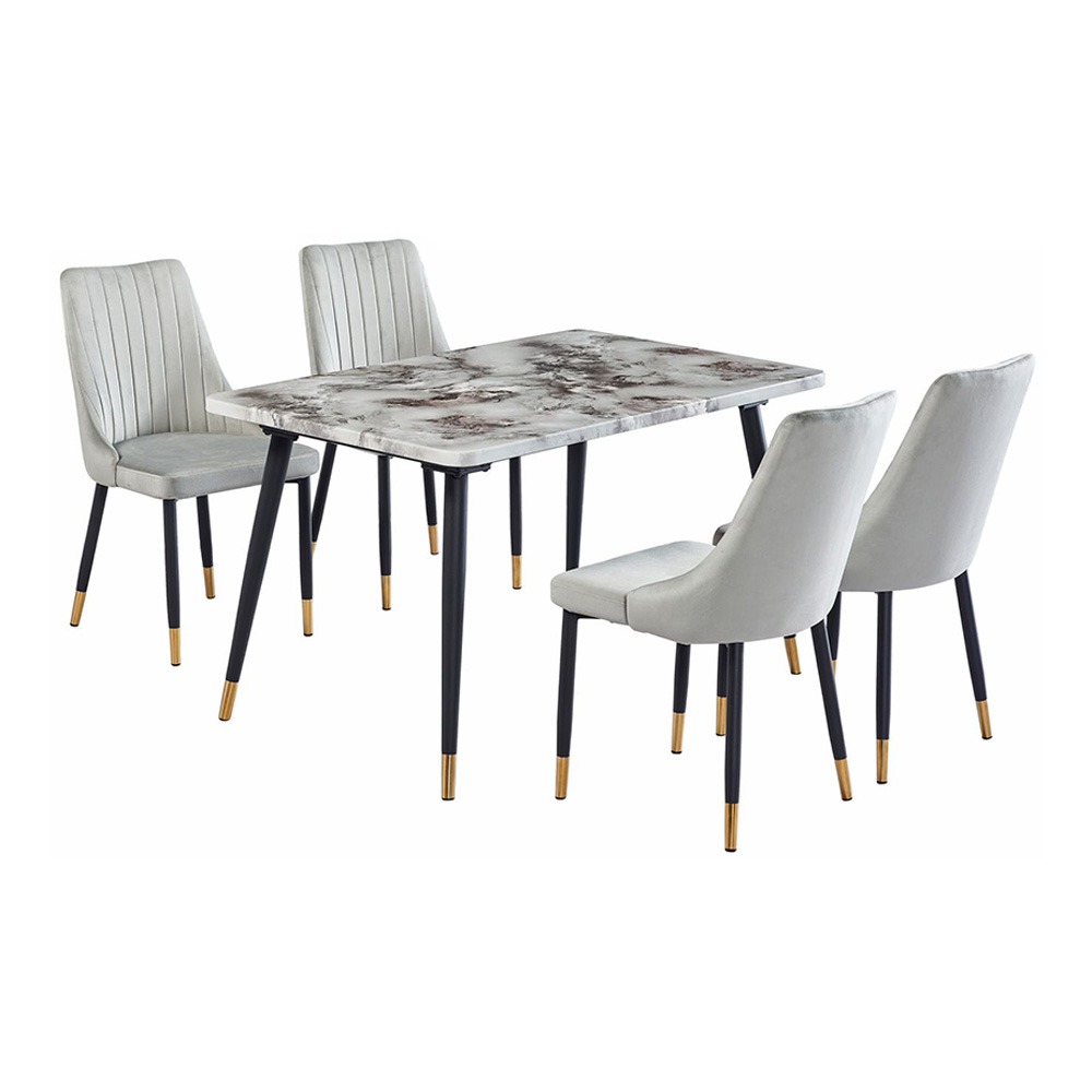 طاولة طعام رخام 4 كراسي