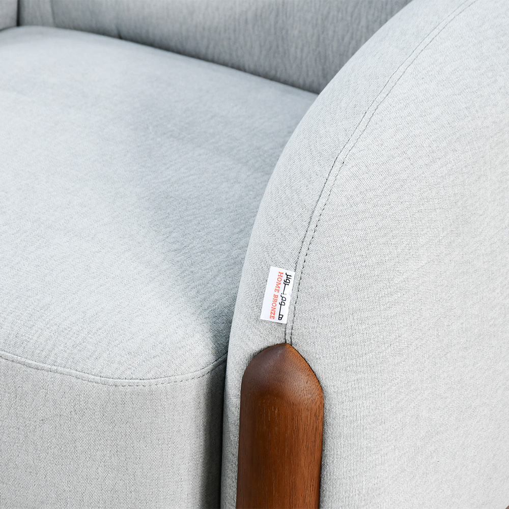 تفاصيل تنجيد كرسي استقبال رمادي مودرن