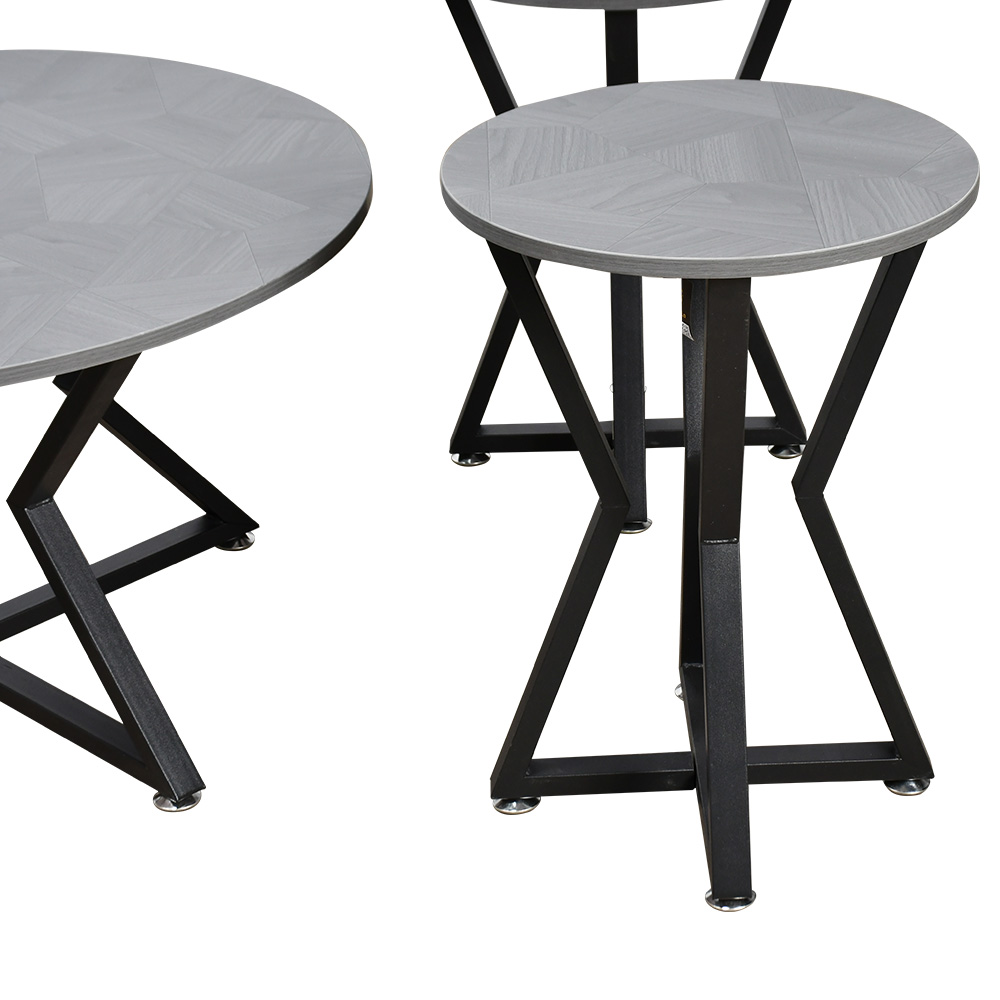 طقم طاولات خدمة 5 قطع خشب