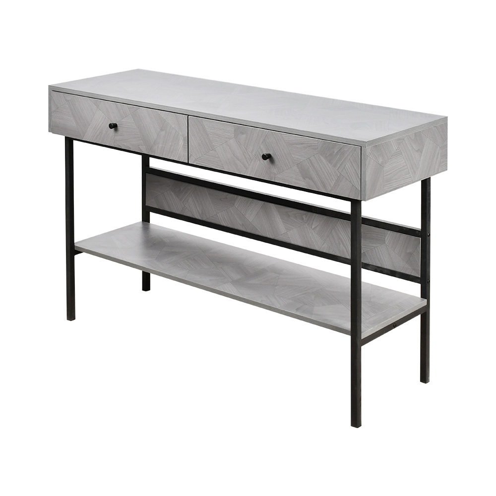 مدخل استقبال خشبي بأدراج ورف تخزين