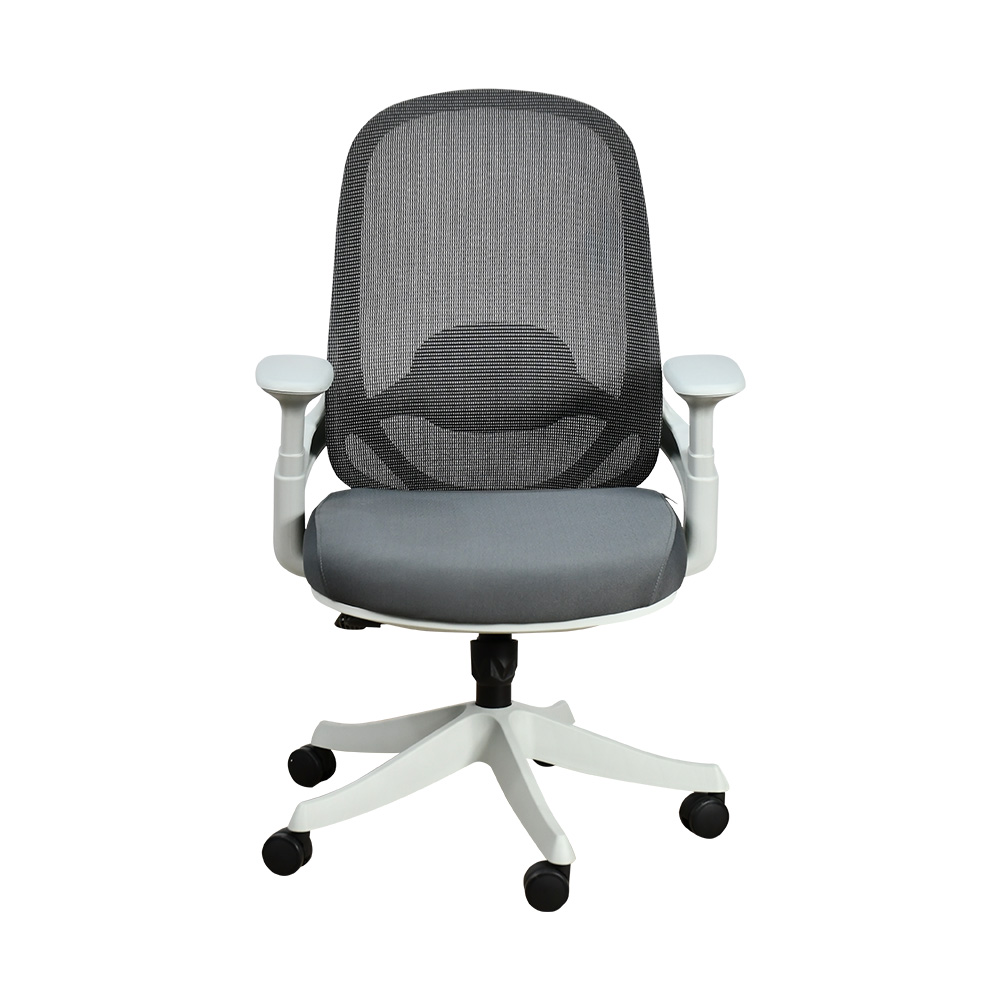 كرسي مكتب مودرن دوار قابل للتعديل رمادي