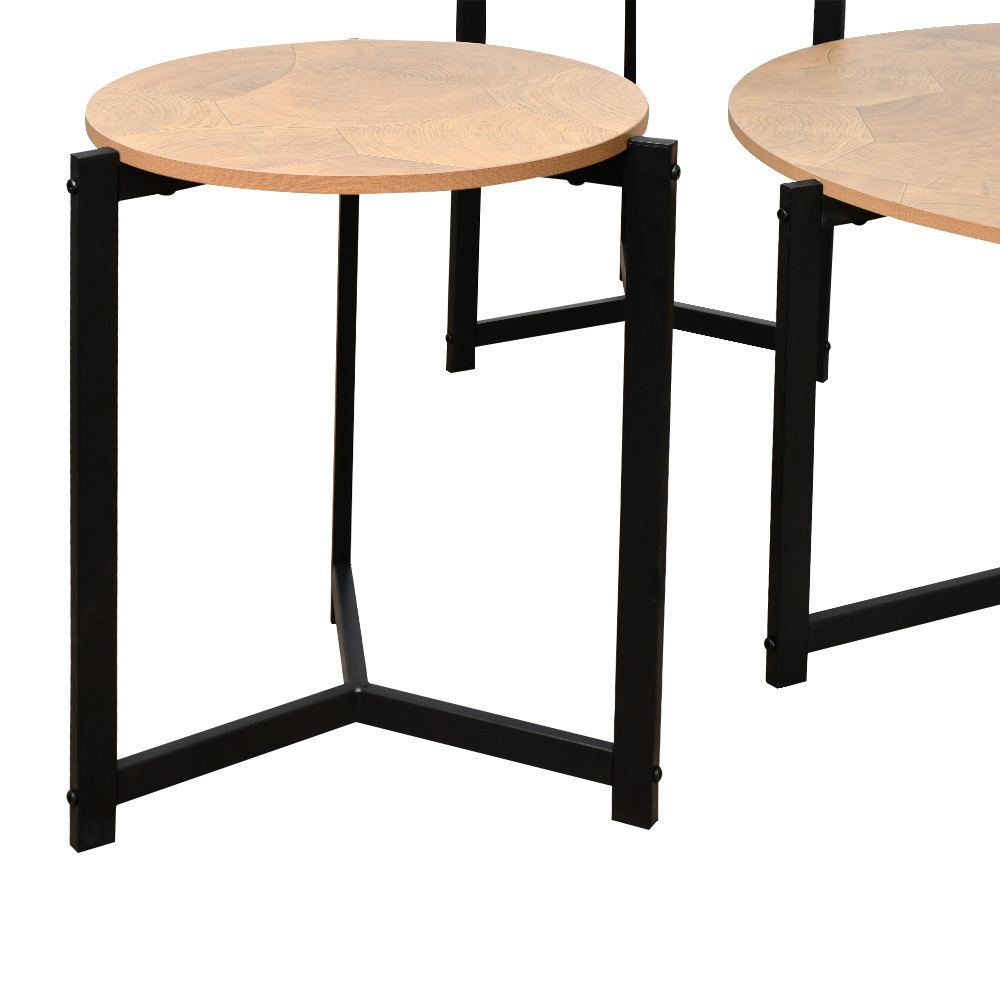 تفاصيل طقم طاولات خدمة خشبية