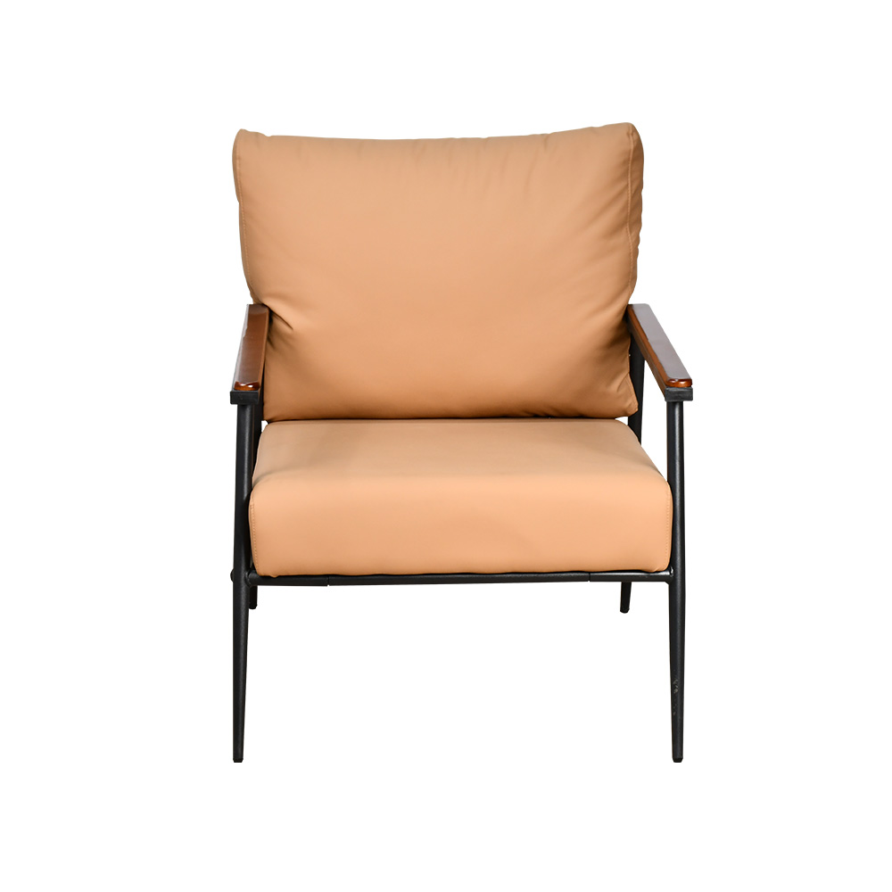 كرسي مفرد جلد بتصميم عصري هافان