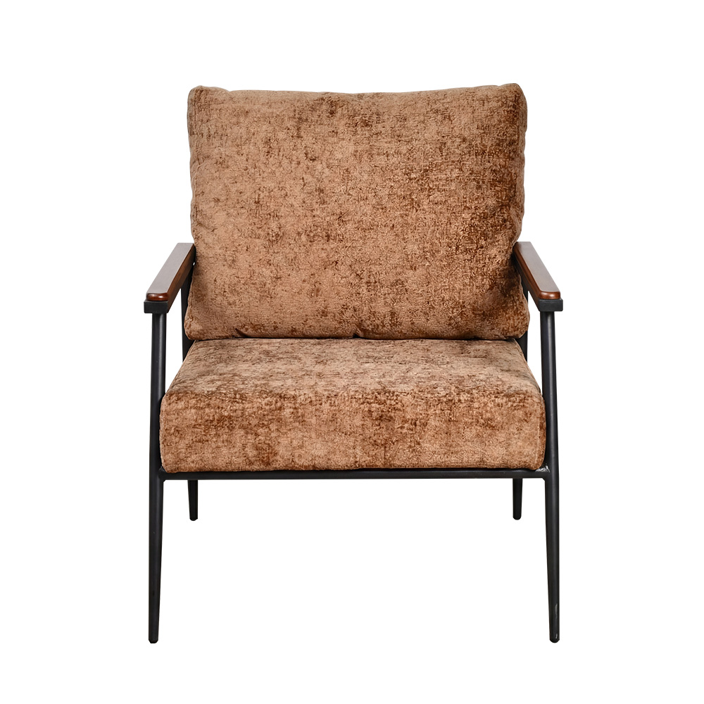 كرسي مفرد مخمل بتصميم عصري