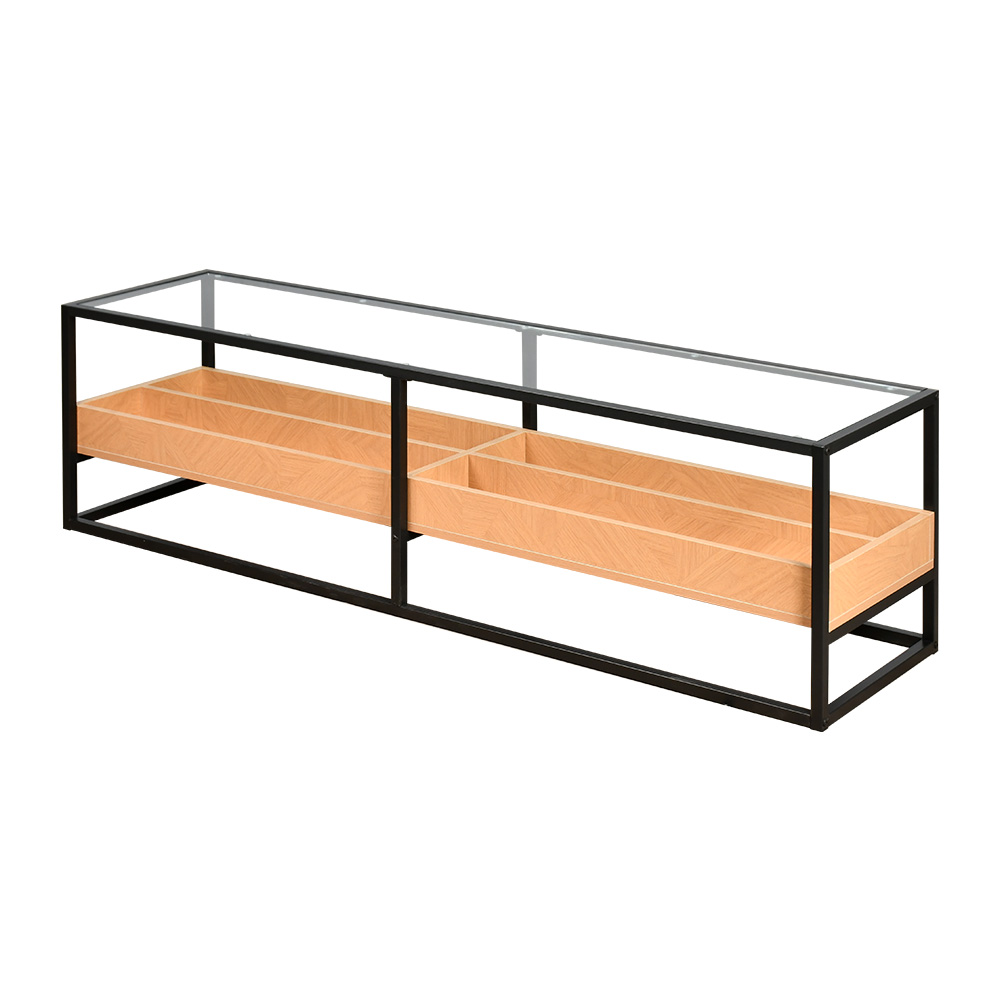 وحدة تلفاز سطح زجاجي