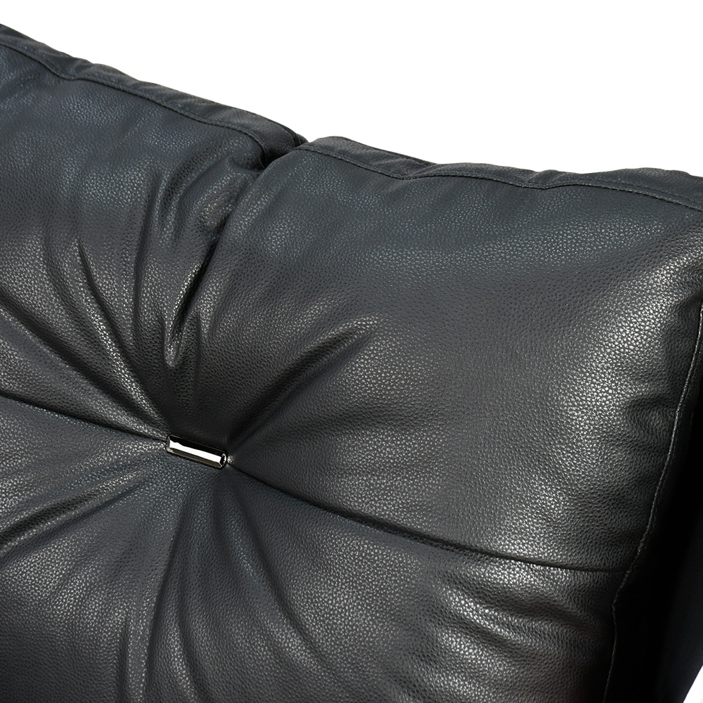 كرسي مفرد جلد بتصميم عصري