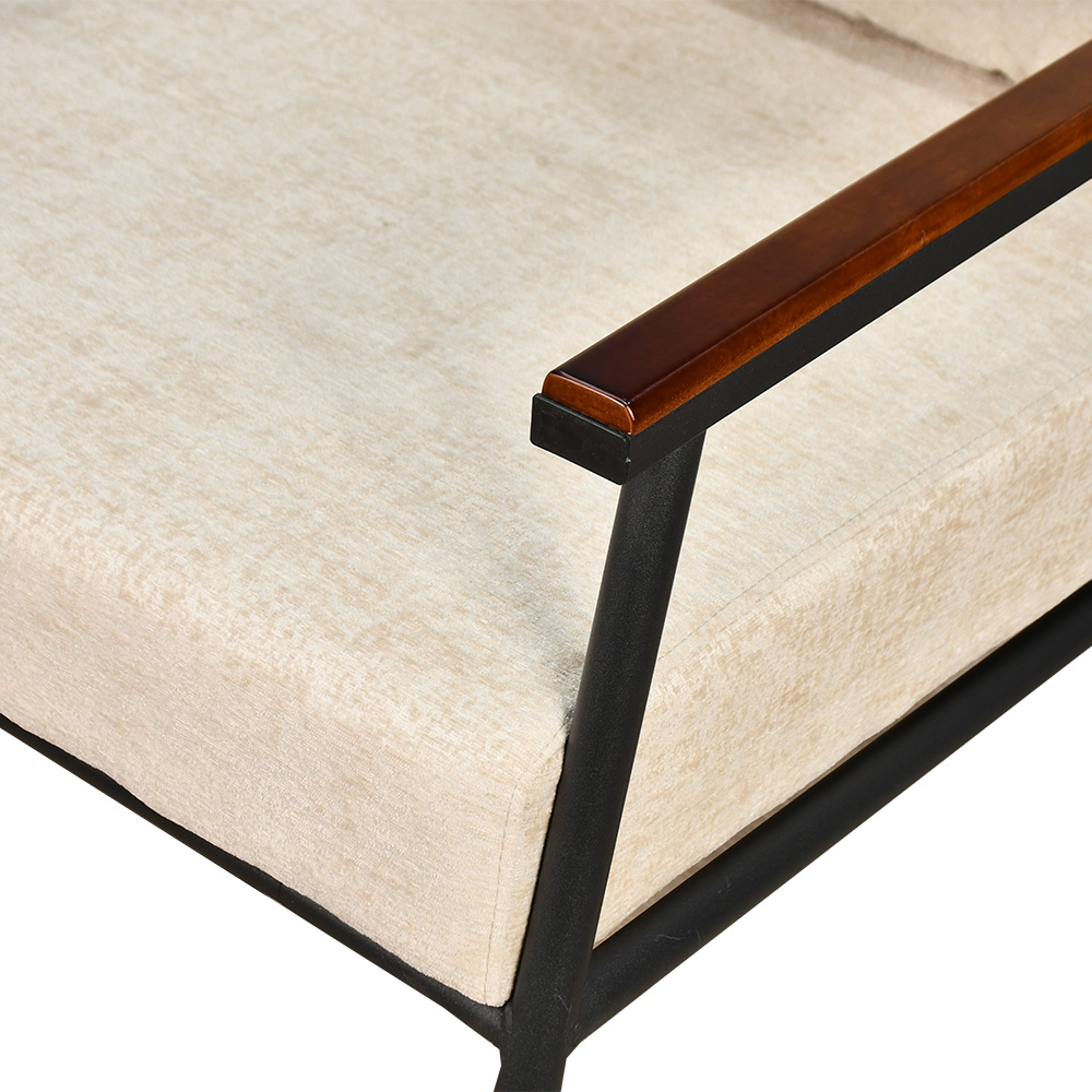 تفاصيل كرسي مفرد قماش بهيكل معدني