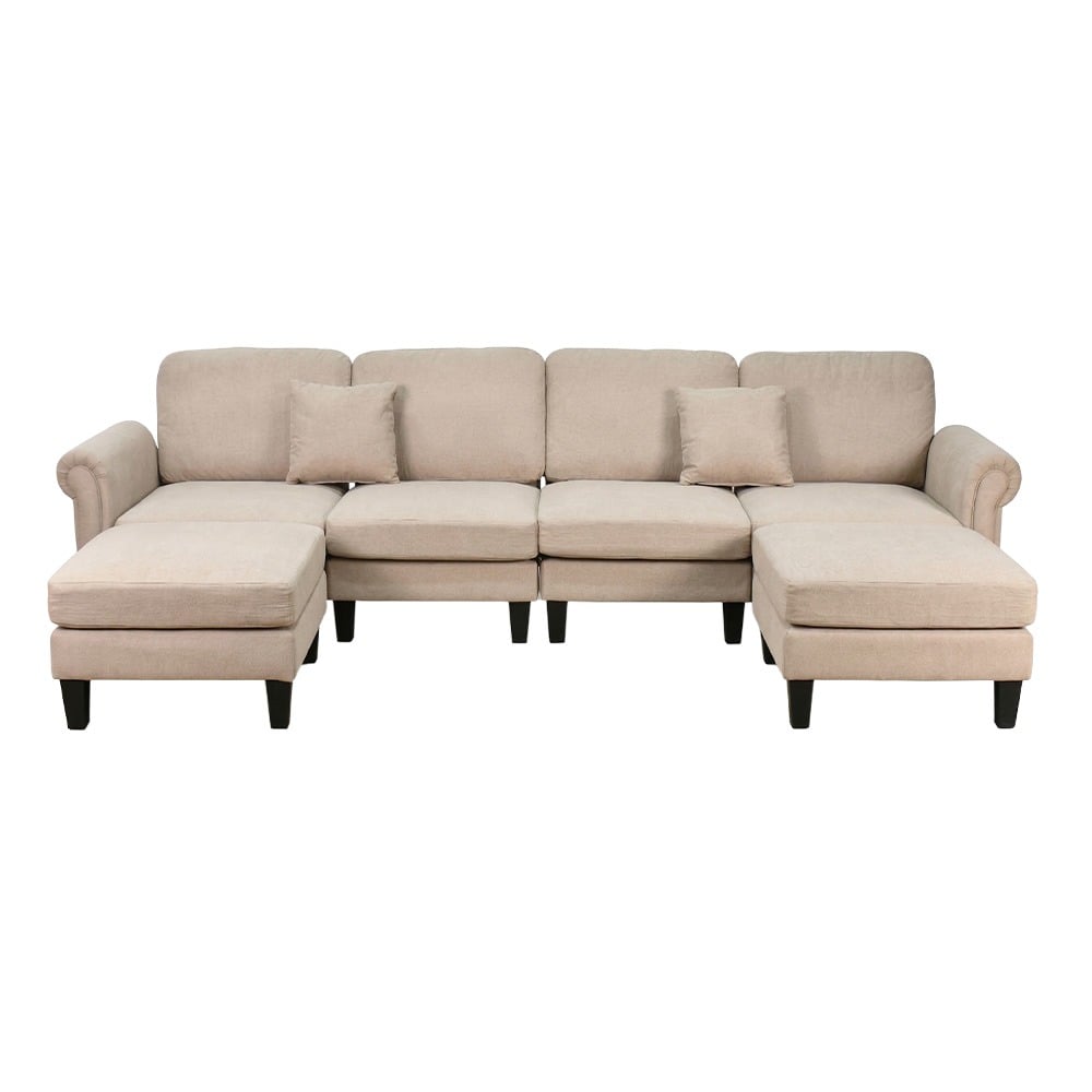 كنبة زاوية مودرن قماش تصميم عصري