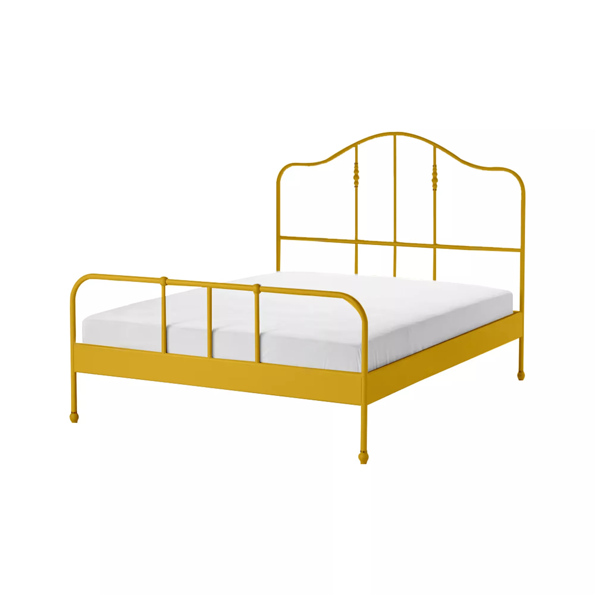 سرير ذهبي حديد