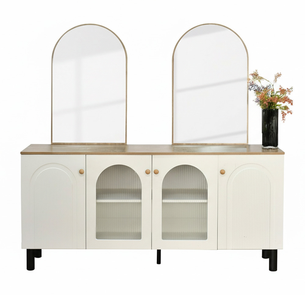 دولاب بوفيه خشب واكريلك