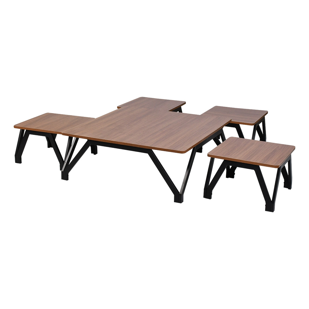 طقم طاولات خدمة وضيافة فاخر 5 قطع