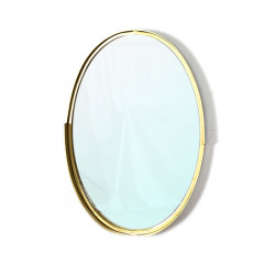 مرآة حائط دائرية إطار معدن 40×60 سم مرآة حائط دائرية إطار معدن 40×60 سم