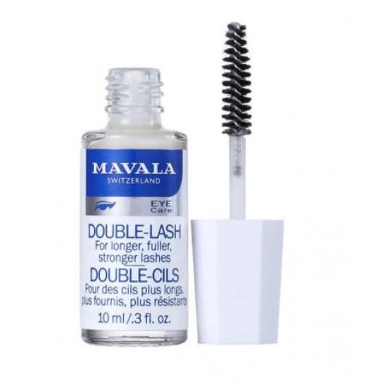 Double eyelashes 10 mm transparent
