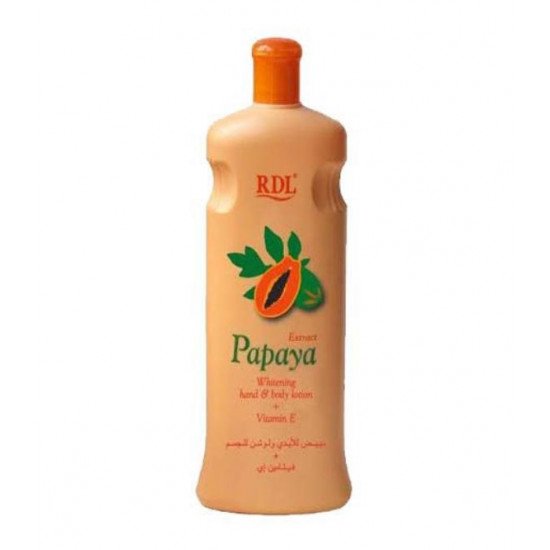 Whitening lotion for hands and body with papaya extract