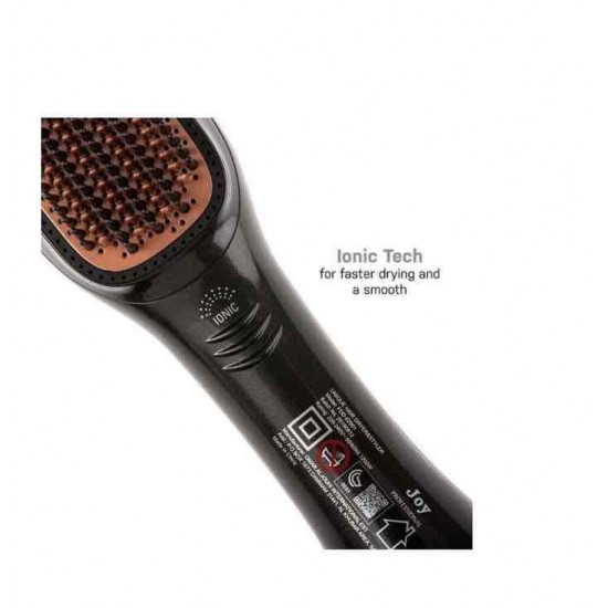 استشوار جوي مجفف ومصفف سيراميك 2 في 1 أسود / بيج