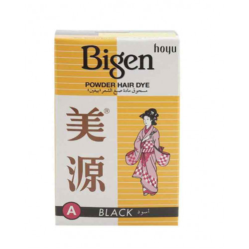 بايجن مسحوق لصبغ الشعر اسود 6جم