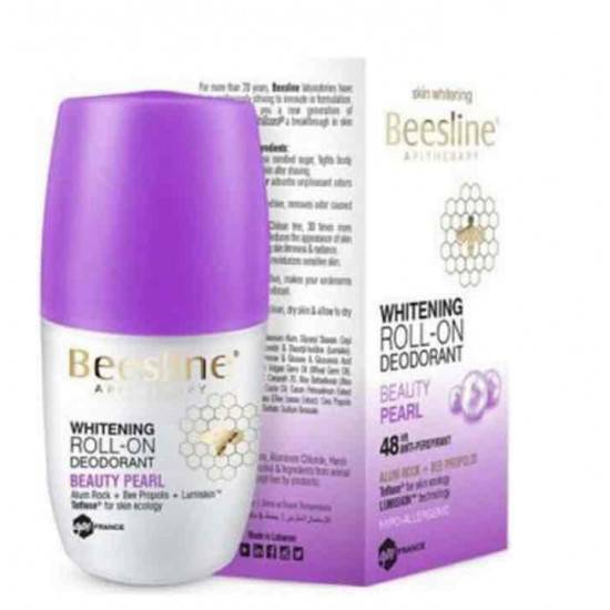 بيزلين مزيل عرق  لتفتيح البشرة بكرة دوارة - تألق اللؤلؤ أبيض/أرجواني