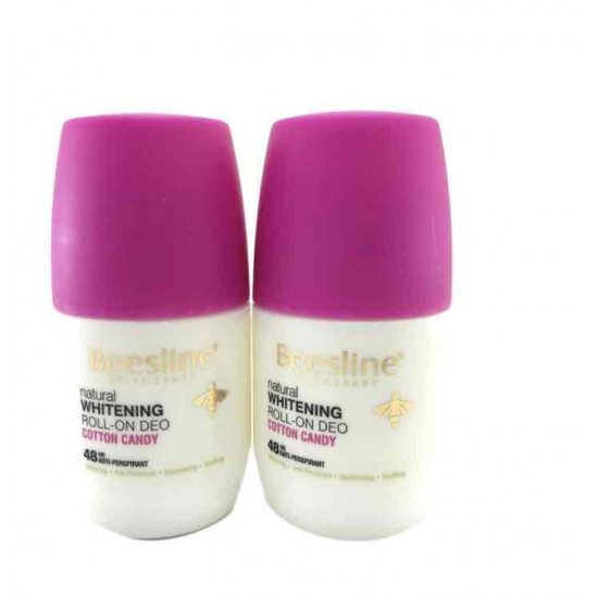 بيزلين مجموعة مزيل عرق ببكرة دوارة لتفتيح البشرة من قطعتين 50ملليلتر