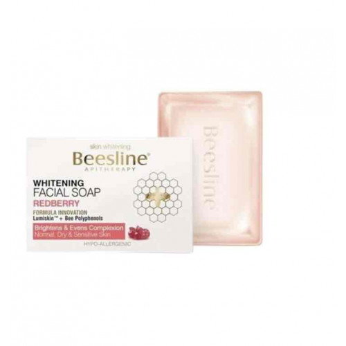 بيزلين صابون تبييض الوجه بالتوت الأحمر وردي 85جم