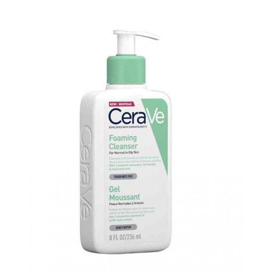  سيرا في غسول الرغوي 236مل • ينظف ويزيل الزيت بدون الإخلال بالحاجز الواقي للبشرة