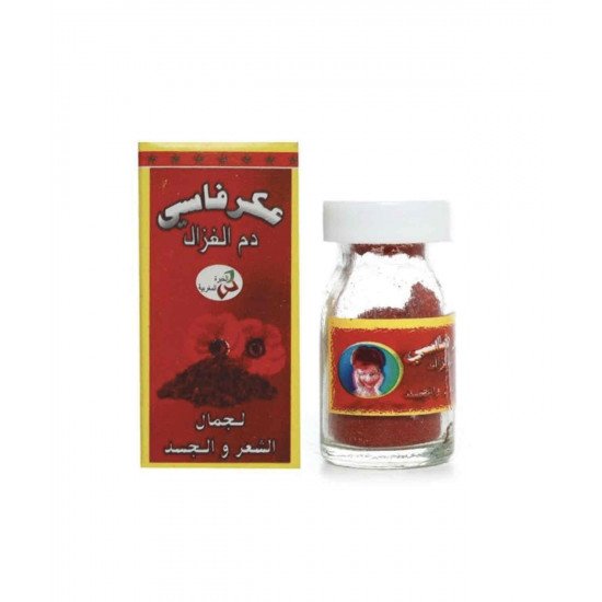 عكر فاسي دم الغزال لجمال الشعر والجسد 7جرام