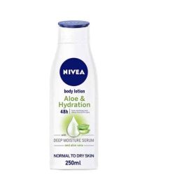 Nivea body lotion aloe vera moisturizing normal to dry skin 250ml