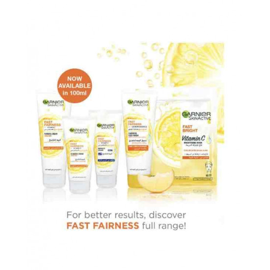 واقي الشمس كريم  غارنيه تفتيح سريع مع 3x فيتامين سي والليمون أبيض 100 مل