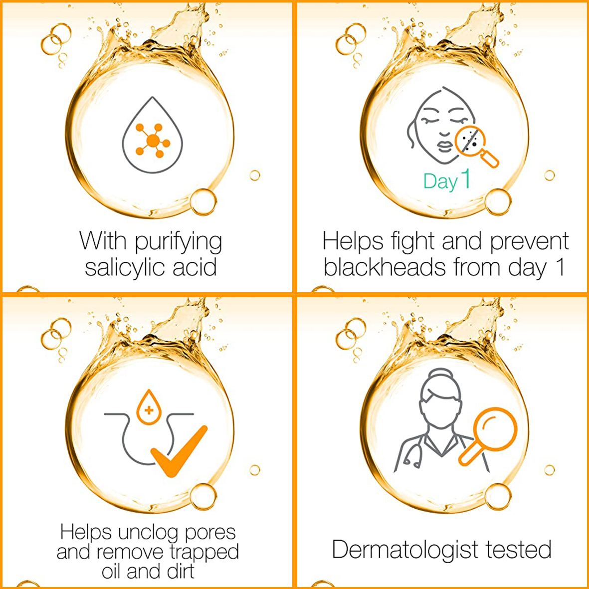 نيتروجينا مقشر للوجه دون زيوت للتخفيف من البقع 150مل