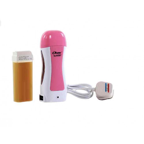 سخان شمع إزالة الشعر  مع واكس بالعسل طراز OK-412 أبيض/ وردي