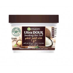 غارنيه حمام زيت وماسك وكريم  منعم الشعر بجوز الهند وماكاديميا 3في1 الترا دوكس 390 مل