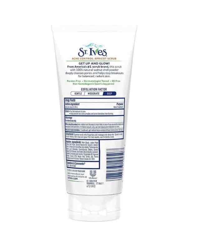 سانت ايفز مقشر للتحكم في حب الشباب بخلاصة المشمش 6أوقية