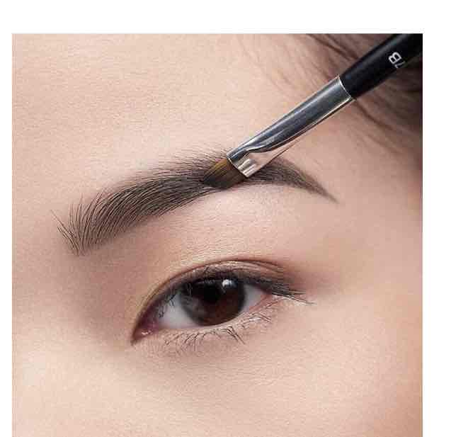 فرشاة الحواجب مزدوجة الجوانب لتحديد الحواجب أسود/فضي
