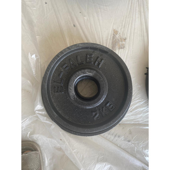  طارات اثقال 2kg ( مجدده)