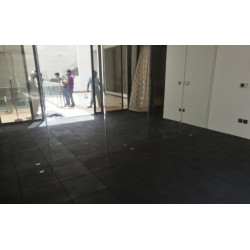 بلاط مطاطي ناعم اسود ١ متر بلاط مطاطي ناعم اسود ١ متر