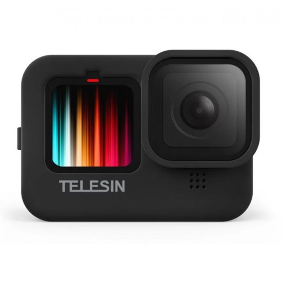 TELESIN Black Silicone Soft Case Protector Used For GoPro 12/11/10/9