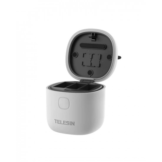 TELESIN Allin Charger/Storage Box with Two Batteries for GoPro HERO 12/11/10/9