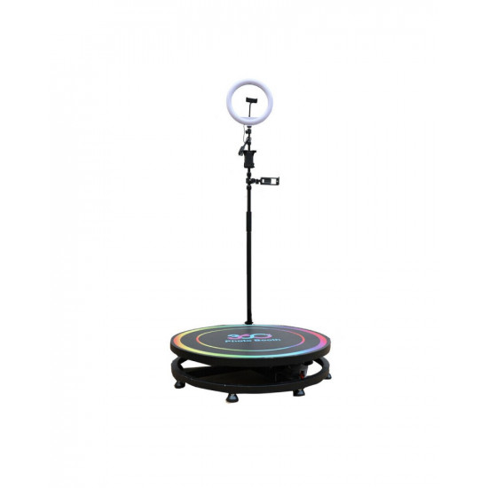 360Photo Booth Rotating Machine For Events Parties Automatic Spin Selfie Platform 80CM