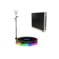 360Photo Booth Rotating Machine For Events Parties Automatic Spin Selfie Platform 80CM