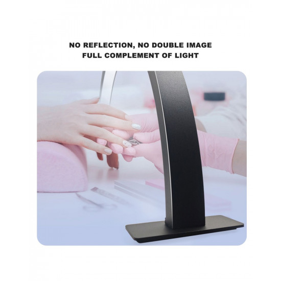 Half Moon Nail Desktop LED Light 58cm Black