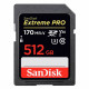 Sandisk Extreme Pro SDXC V30 U3 170Mbps 512GB Memory Card